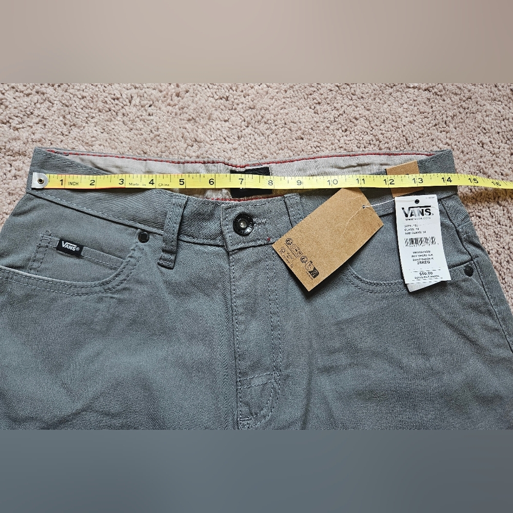 Vans Roy 5 Pocket Shorts Sz 28 Reg Quiet Shade Grey VN000AZSSQI Men’s NWT - Picture 3 of 7